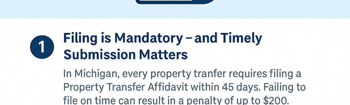 Michigan Property Transfer Affidavit